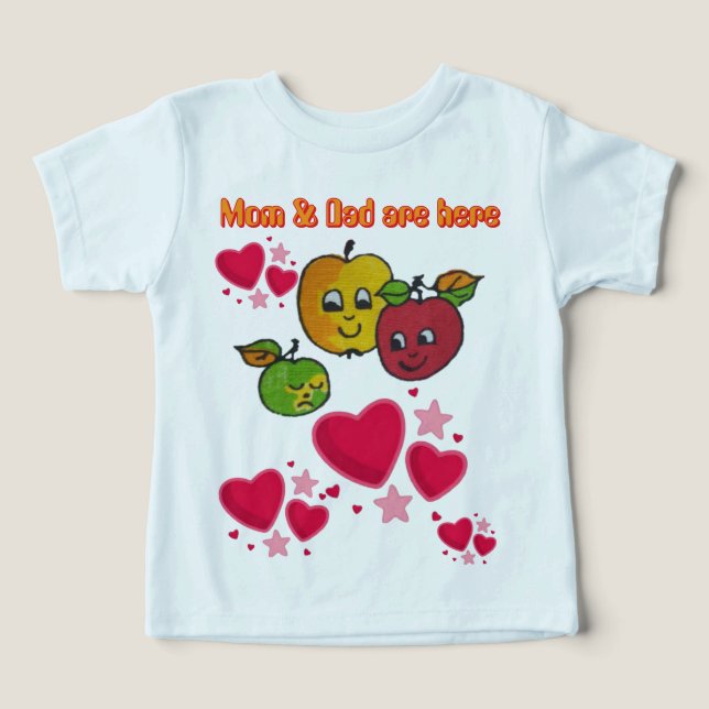 Camiseta Mãe e Pai (Design frontal)