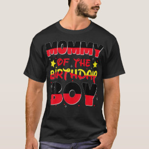 Camiseta Mãe E Pai Da Festa Da Família Birthday Boy