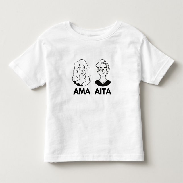 Camiseta Mãe e Pai em Basco - Ama eta Aita (Frente)