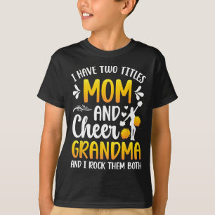 Camiseta Mãe e Parabéns à Avó de uma Avó Cheerleader