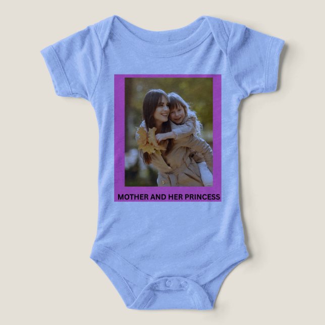 CAMISETA MÃE E SUA PRINCESA (Design frontal)