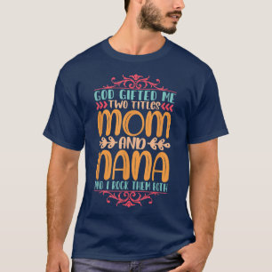 Camiseta Mãe e vovó citam o Design de texto de humor da fam