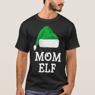 Camiseta Mãe Elf Família de Natal Coincidência Pj Pajama Xm