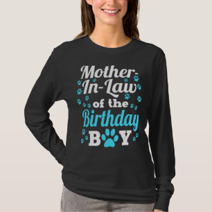 Camiseta Mãe Em Direito Do Par Do Cachorro De Aniversário