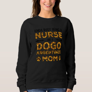 Camiseta Mãe Enfermeira de Cachorro Ocupada - Mãe de Dogo A