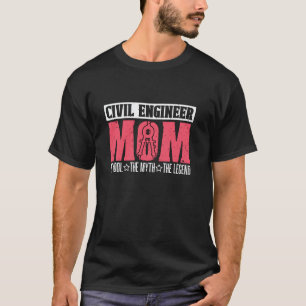 Camiseta Mãe Engenheira Civil A Engenharia Mecânica Civil