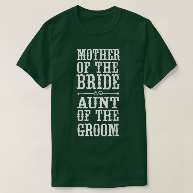 Camiseta Mãe Engraçada Da Tia Da Noiva Do Hallow (Frente do Design)