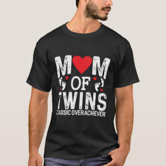 Camiseta Mãe Engraçada De Gêmeos Genros Clássicos.