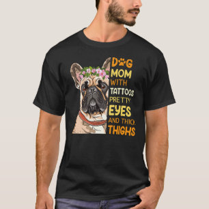 Camiseta Mãe Engraçada Filhotes de Labrador Pug Pitbull Dac
