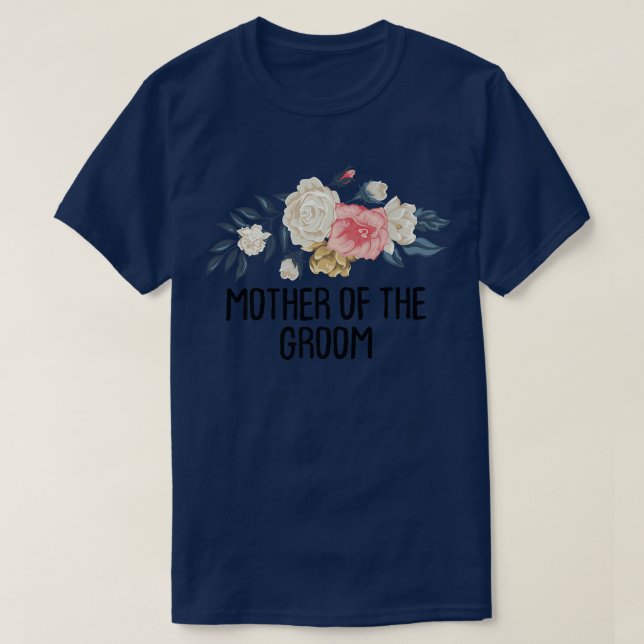 Camiseta Mãe Engraçada Floral Da Noite (Frente do Design)