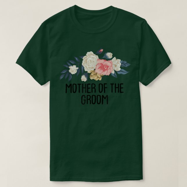 Camiseta Mãe Engraçada Floral Da Noite (Frente do Design)