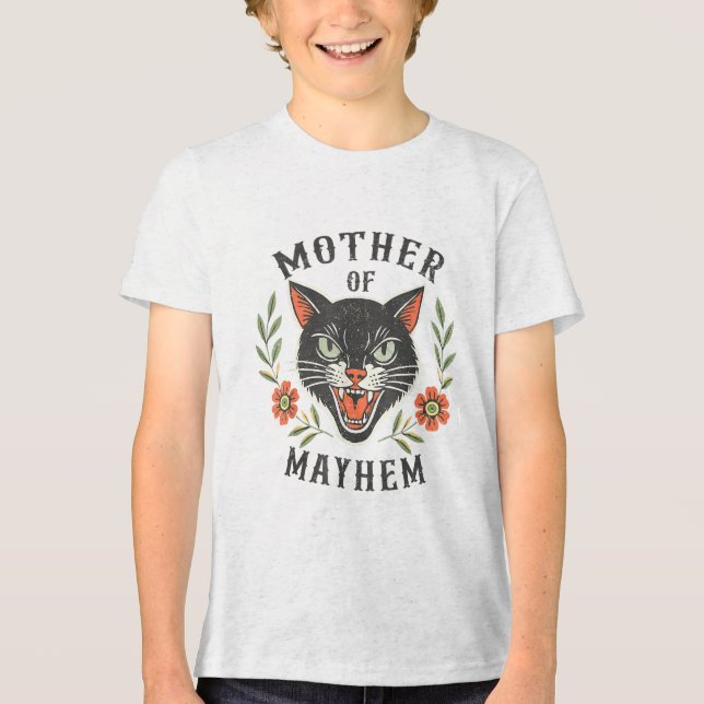 Camiseta Mãe Engraçada Mãe Gata Mãe De Ca (Frente)
