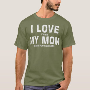 Camiseta Mãe Engraçada Para O Jogo Filho Sarcástico Jogo I