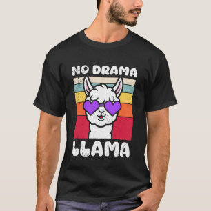 Camiseta Mãe Esperada SEM DRAMA LLAMA Engraçado Prestes a s