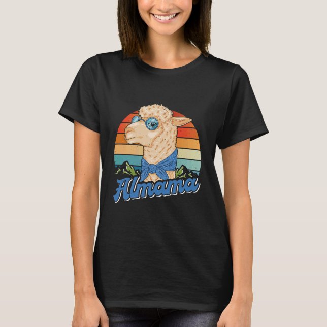 Camiseta Mãe Esperançosa ALMAMA BEBÊ Gravidez Engraçada (Frente)