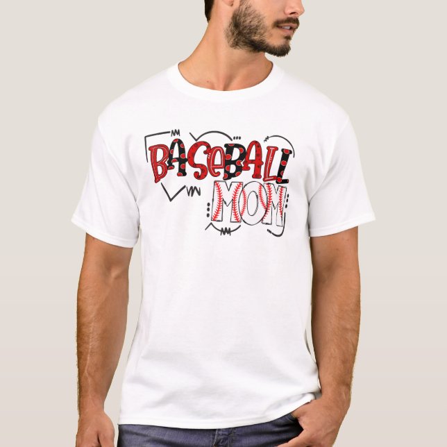 Camiseta Mãe Esquadrão Leopardo Imprima Baseball Mãe Mulher (Frente)
