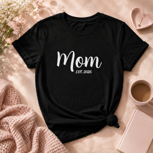 Camiseta Mãe Estabelece Novo Presente de Mãe