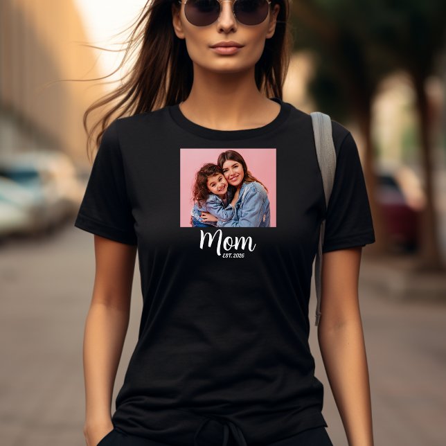Camiseta Mãe Estabeleceu Foto do Roteiro (established mom mothers day womens shirts mommy new mother first time mom)