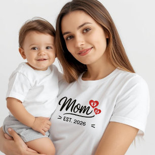 Camiseta Mãe Estabeleceu o Nome do Dia das Mães Ano