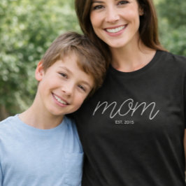 Camiseta Mãe Estabelecida em Branco