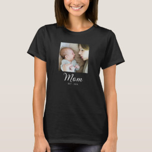 Camiseta Mãe Estabelecida Foto Dia das Mães