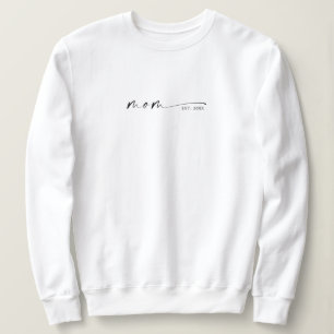 Camiseta Mãe Estabelecida Presente para Nova Mãe