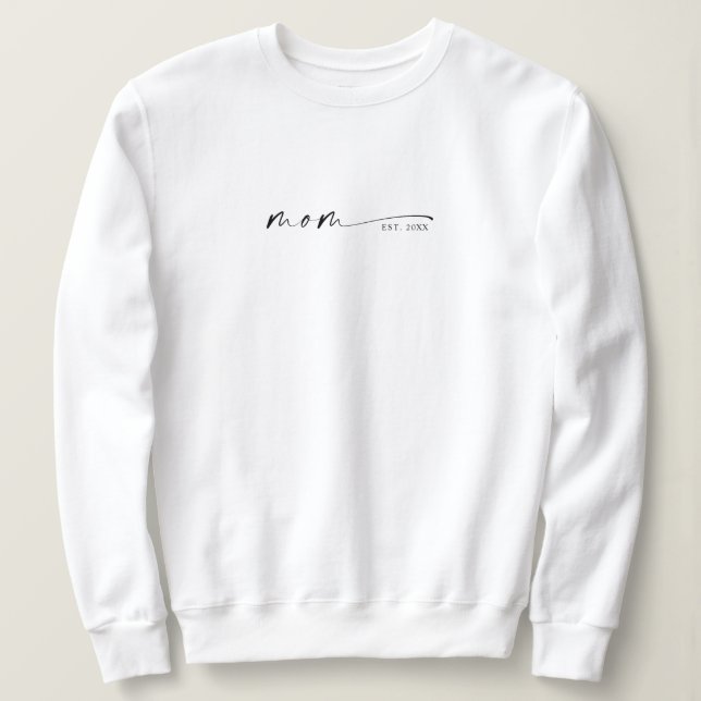 Camiseta Mãe Estabelecida Presente para Nova Mãe (Frente do Design)