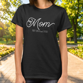 Camiseta Mãe Estabelecida Roteiro Branco