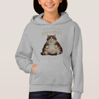 Camiseta Mãe, Eu Sou Apenas Pele e Ossos – Gato Gordinho En