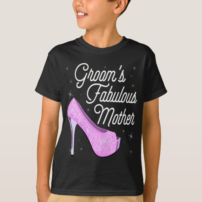 Camiseta Mãe Fabulosa do Groom das Mulheres - Marcar de Cas (Frente)