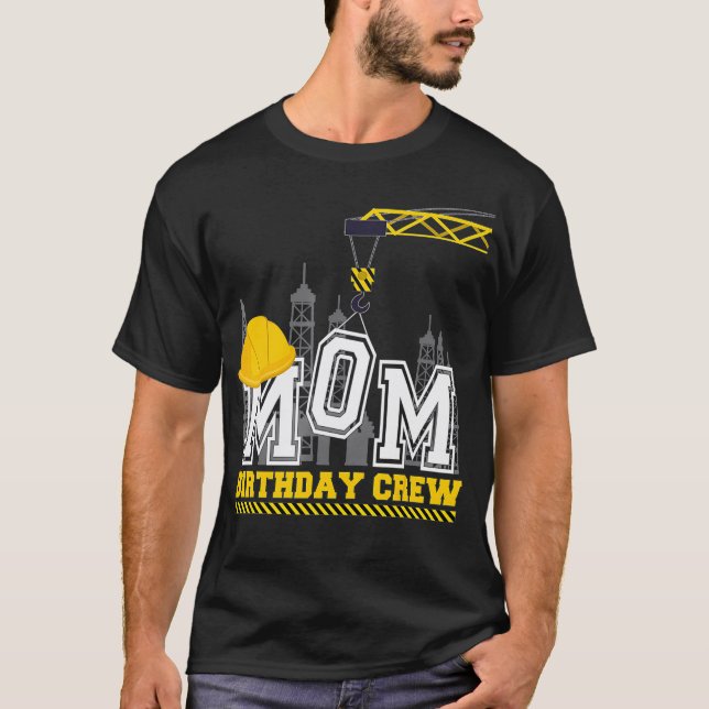 Camiseta Mãe, família de Aniversário da Construção da Tripu (Frente)