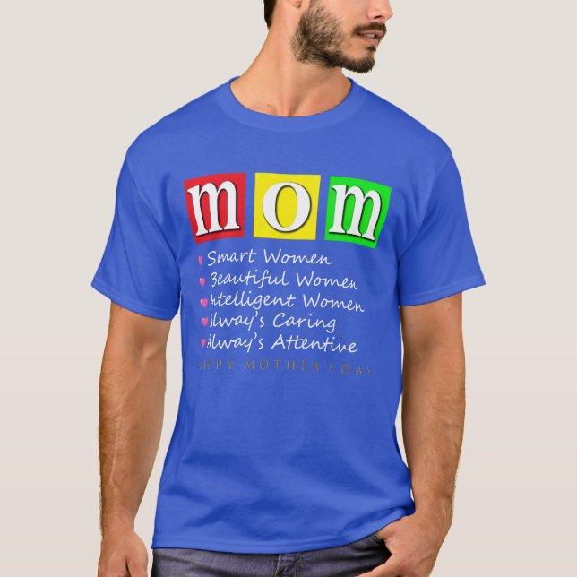 Camiseta Mãe feliz garota do dia da mãe (Frente)
