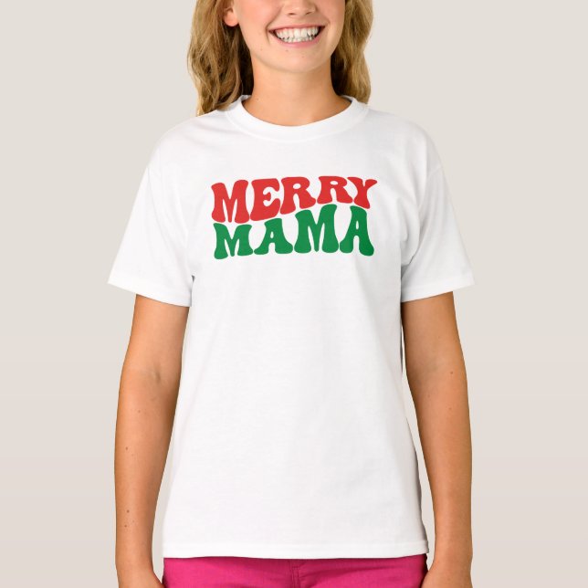 Camiseta Mãe feliz, Natal (Frente)