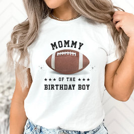 Camiseta Mãe Festa de aniversário de Futebol Americano