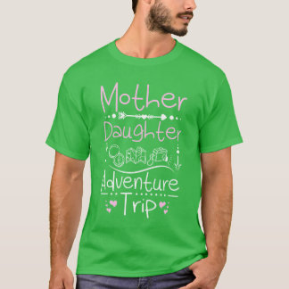 Camiseta Mãe Filha da família da aventura
