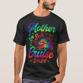 Camiseta Mãe Filho Cruise 2024 Família Mãe Férias Tris