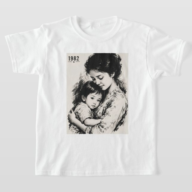 Camiseta Mãe & Filho Vintage 1982 (Postura )