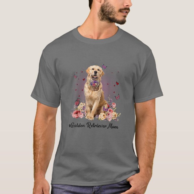 Camiseta Mãe Flor e Ouro Feliz da Mãe (Frente)