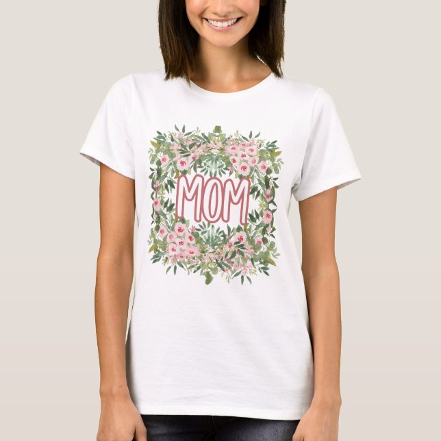 Camiseta Mãe Floral (Frente)