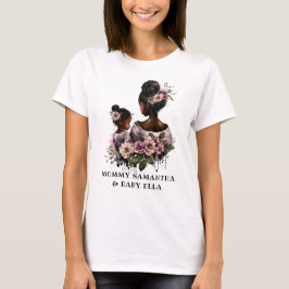 Camiseta Mãe Floral Personalizada e Bebê (2)