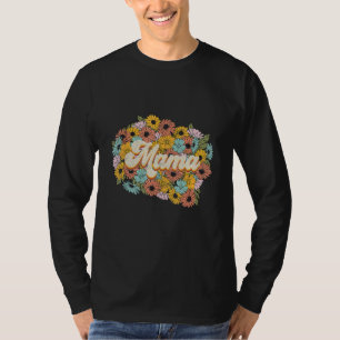 Camiseta Mãe Florzinha Retro Sublimação 1 Desenho Gráfico