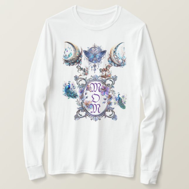 Camiseta Mãe Frame Floral (Frente do Design)