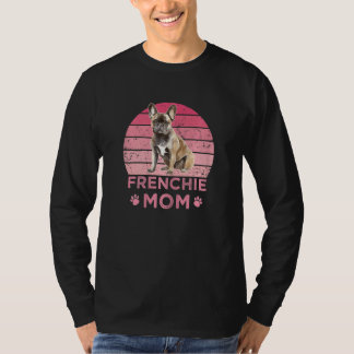 Camiseta Mãe Frenchie Feminina Mãe Cachorro Mamas Bulldogue