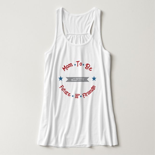 Camiseta Mãe Futuro Pequeno Bombeiro (Frente do Design)