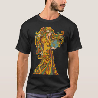 Camiseta Mãe Gaia Dia da Terra Ambiental Planta Natureza