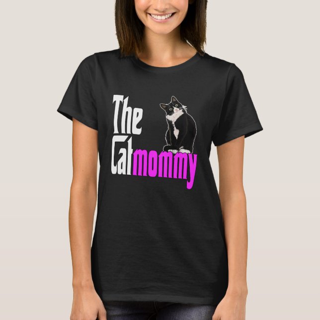 Camiseta Mãe Gato Mãe A Mãe Gato Louca Da Catma (Frente)
