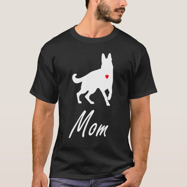 Camiseta Mãe german shepherd (Frente)