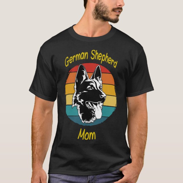 Camiseta Mãe german shepherd 1013 (Frente)