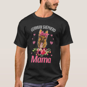 Camiseta Mãe German shepherd german shepherd Mãe Floral
