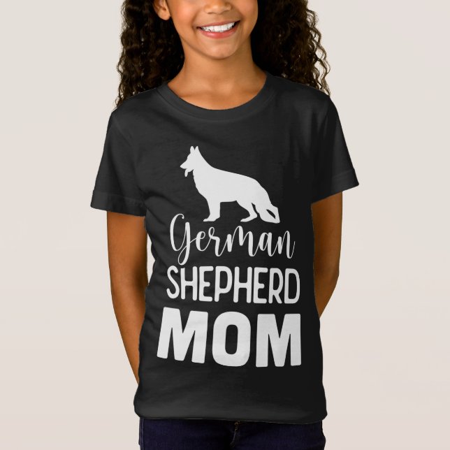 Camiseta Mãe german shepherd - Presente para Sobrecarga de  (Frente)